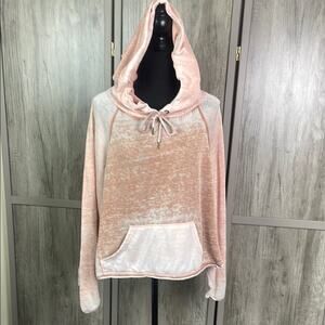 Free People Early Morning Blush Pink Oversized Hoodie women's S